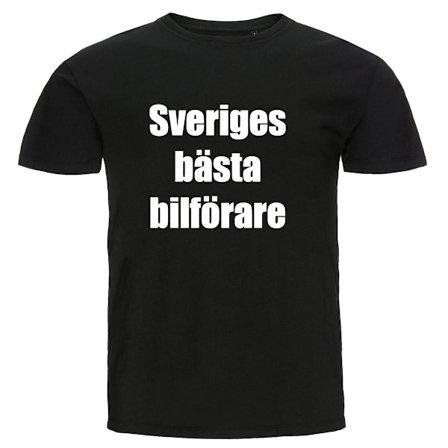 T-shirt - Sveriges bästa bilförare