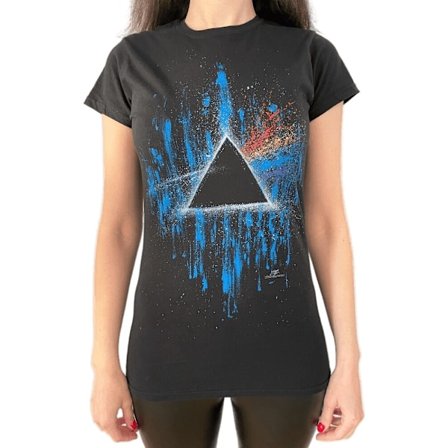 Pink Floyd Dam mörkrets sida stänkt T-shirt