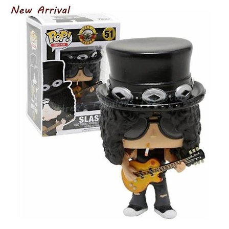 Rocks Band Gitarist Slash #51 Krøllete Marian Carey 85# Vinyl Figur Action Lekefigurer Dukker Leke for Barn