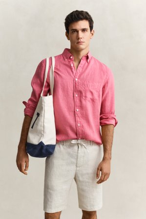 GANT Herren Leinenhemd (XL) Rosa
