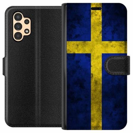 Samsung Galaxy A13 Plånboksfodral Sverige Flagga