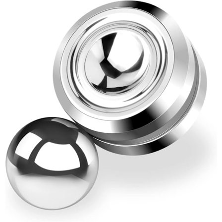 Magnetisk Orbit Fidget Spinner - 360° Metall Orbiter - ADHD Stresslindring for Alle (Sølv)