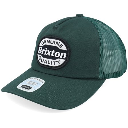 Brixton - Grön trucker Keps - Keaton Hat Deep Forest/Deep Forest A-Frame Trucker @ Hatstore