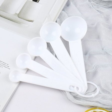 5st Bakning Matlagningsredskap Plast Mätsked Mätsnutt