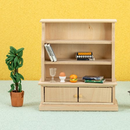 1:12 Dockhus Miniatyr bokhylla Skåp Förvaringsskåp Rack F