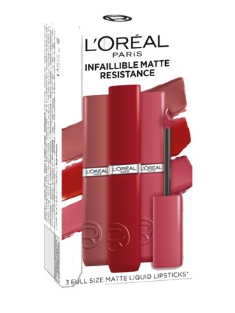 L'Oréal Paris Lipstick Set Infaillible Matte Resistance Set cont.: Lipstick N° 115 Snooze Your Alarm 5 ml (GH 1579828) + Lipstick N° 230 Shopping 