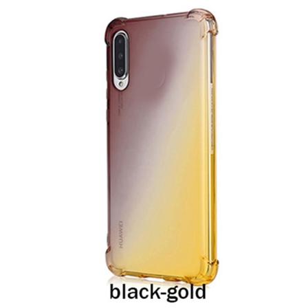 Silikonikotelo - Huawei P30 Svart/Guld