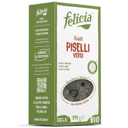 Felicia Bio Fusilli Piselli Verdi 250g