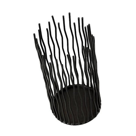 Trådvide Ljusstake Set om 1, Svarta Metall Ljusstakar för Bordsdekorationer Moderna Ljusstakar för Matbord, Hem