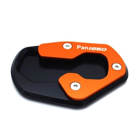 Motorcykel Stödben Förlängningsplatta Sidofot Förstoringsplatta för Pan America 1250 1250S 2021 2022 (Orange)
