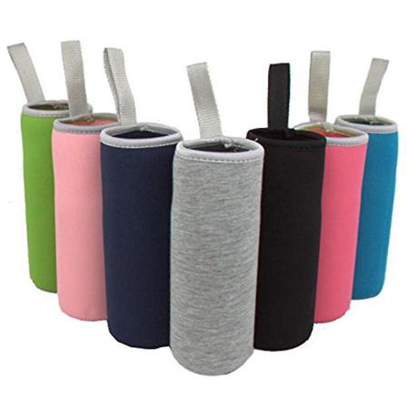 Mytjv-7-pack glasvattenflaskhylsa 12 - 19 Neoprenisolerade hopfällbara dryckesflaskskydd, multi