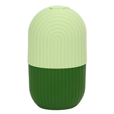 Isansiktsrulle Kald Isform Holder Silikon Gjenbrukbar for Ansikts skjønnhet DIY Ansiktspleie Grønnstripete