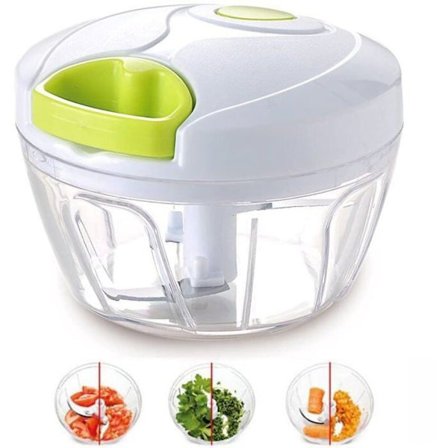 Manuell hakker for grønnsaker, frukt, nøtter, løk; Hånddrevet kvern; Kjøttkvern; Mikser; Matprosessor; Flerfarget; Kokkeklær