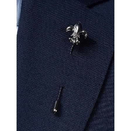 John Henric Lapel Pin Lily Kostymtillbehör Herr Silver ONESIZE