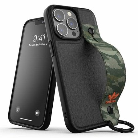 Adidas OR Håndrem Etui iPhone 13 Pro /13 6.1" sort-grøn/sort-grøn 47111