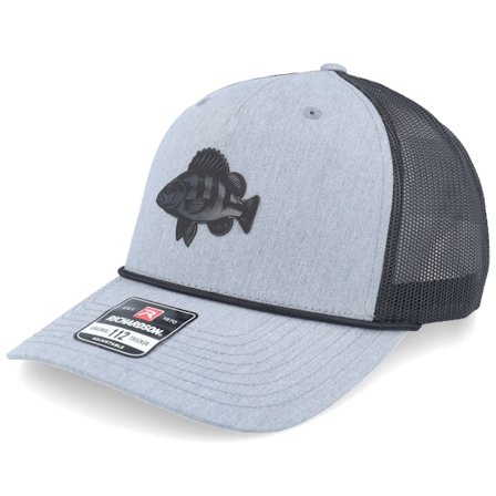 Skillfish - Perch Figure 112fpr Heather Grey/Black/Black Rope A-Frame Trucker Trucker Grey Cap - @ Hatstore