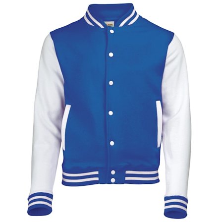 Awdis Unisex Varsity Jacka S Royal Blue / White