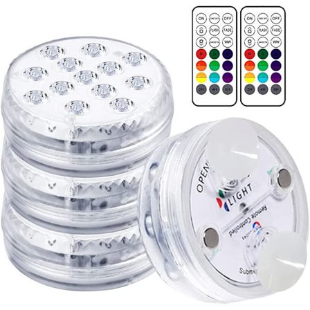 LED-bassenglys, nedsenkbare lys, lystid 30-50 timer