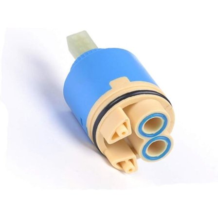 Ersättningskeramisk patron, Keramisk för blandare, Keramisk patron 40 mm, Blå, med botten