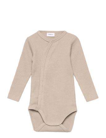Nbnwaffe Ls Wrap Body Noos Bodies Wrap Bodies Beige Name It
