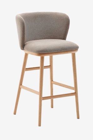 Kave Home - Barstol - ciselia 2-pakning - Brun - Barstoler & -krakker - Fra Homeroom