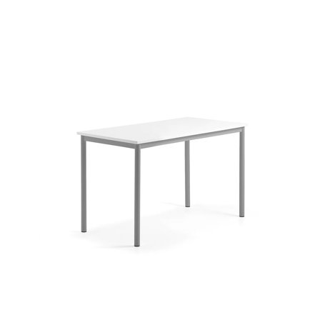 Stół BORÅS, 1200x600x720 mm, blat z funkcją tablicy suchościeralnej, szary aluminium