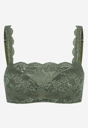 Cellbes of Sweden - Bygel-bh med spets - khakigrön - för damer - 95D