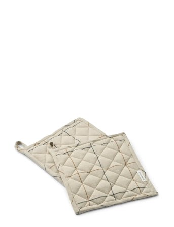 STUDIO FEDER Ada Pot Holder 2-Pack - Cream - 20X20CM