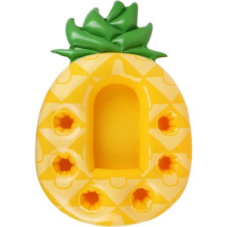 1 stk 7-hulls flytende poolbar Oppblåsbar flaskeholder Flytende poolbar Oppblåsbar brett Flytende bar, Spa flytende bar