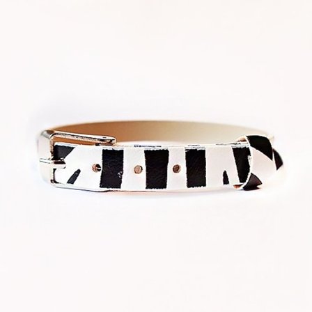 Armbånd til navnearmbånd Zebra-farvet - travle Lizzie