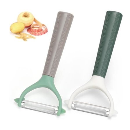 (Grøn) Skræller - Ikke specificeret - 2 stk. - Rustfrit stål - Ergonomisk - Grøn