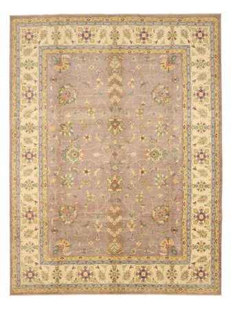 Noué À La Main Kazak Fine Tapis 273X355 De Laine Orange/Marron Grand
