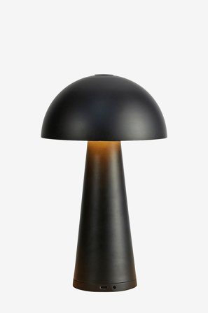 Markslöjd - Genopladelig bordlampe Fungi - Sort - Genopladelige lamper - Fra Homeroom