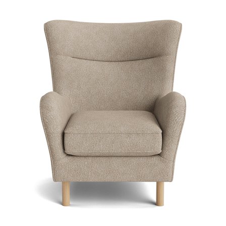 Lumo lænestol - Aragon Grå/Beige - 83x83x99 - Lænestol