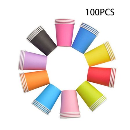 100 stk engangspapirkopper, espressokopper, baderomskrus, Cu