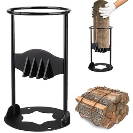 Erämyynti Halkaisukiila puun sytyttämiseen, manuaalinen halkaisukiila, valurautainen halkaisukiila puun sytyttämiseen, musta (14,5 cm 27 cm)