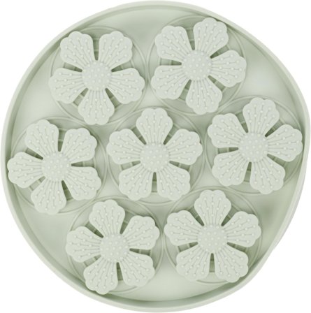 Slikkematte med Blomster, Lysegrønn