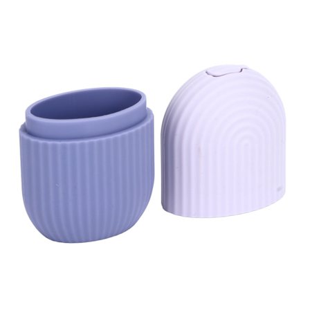 Ansigtsis smertelindring Skridsikkert greb Holdbar silikone Nem betjening Is ansigtsform til ansigtsmassage Hudpleje Lilla