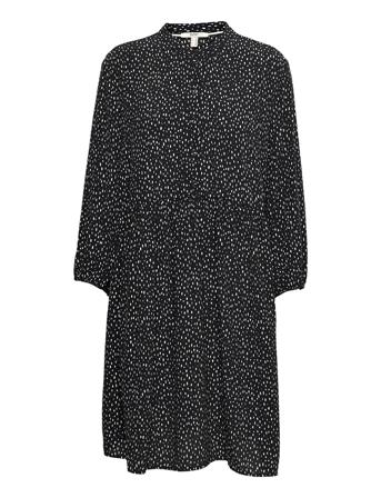 Dresses Light Woven Knælang Kjole Sort Esprit Casual