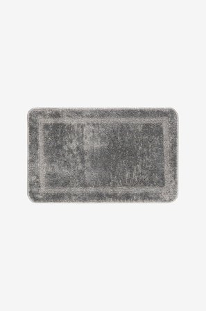 KM Home - Kylpymatto Frame - Harmaa - Kylpyhuonematot - 67X110 - - Homeroom