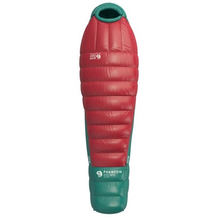 Mountain Hardwear Phantom 0oF/-18oC Long down sleeping bags Red LEFT