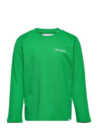 Diego Ls T-Shirt Kids T-shirts Long-sleeved T-shirts Grön Les Deux