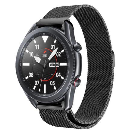 Tech-protect Milanese Loop Metall Armband Smartwatch Svart (22 M