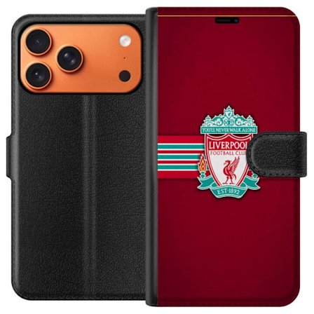 Kompatibel Tegnebogsetui til Apple iPhone 17 Pro Max Liverpool FC fodboldtrøje rød supporter merchandise