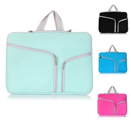 Vanntett Laptop Sleeve Veske Bag 13x9.1 tommer Glidelåslomme For MacBook Samsung Chromebook HP Acer Lenovo-Shilan