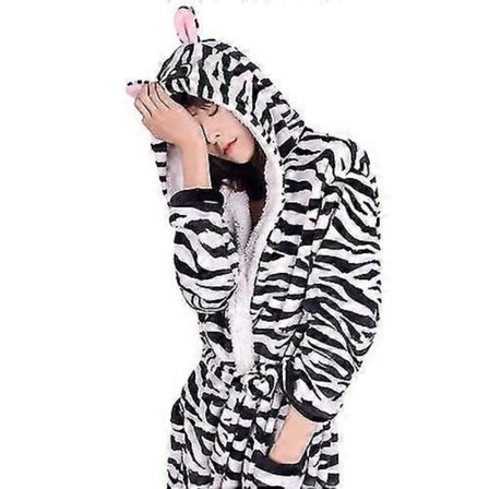 Tegneserie Natkjole Flanel Giraf Badekåbe Tiger Pyjamas Kænguru Hjemmetøj - Perfekt