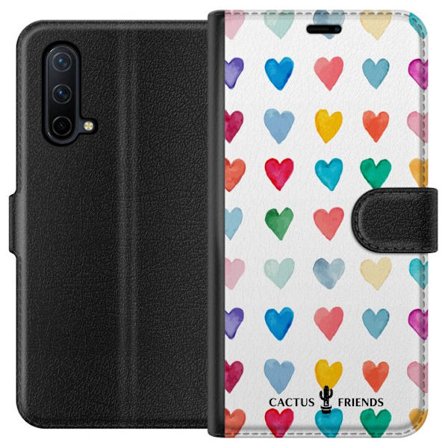 Yhteensopiva Lompakkokotelo OnePlus OnePlus Nord CE 5G Cactus and Friends - Watercolor Love Grid