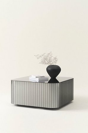 Jotex - Salontafel 80x80 Cm Grijze Spiegel Grijze spiegel - MARLY - Koop Salontafels bij Jotex