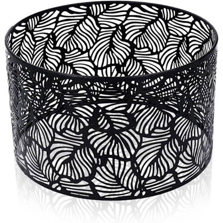 Moderne Universal Sort Tromle Lampeskærm til E14 E27 Pærer 25x16cm, Varmeafledningslampe