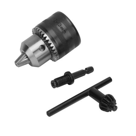 1,5-13 mm 3/8-24UNF borepatron værktøjssæt 1/4 hex 3/8 gevindforlængerstang